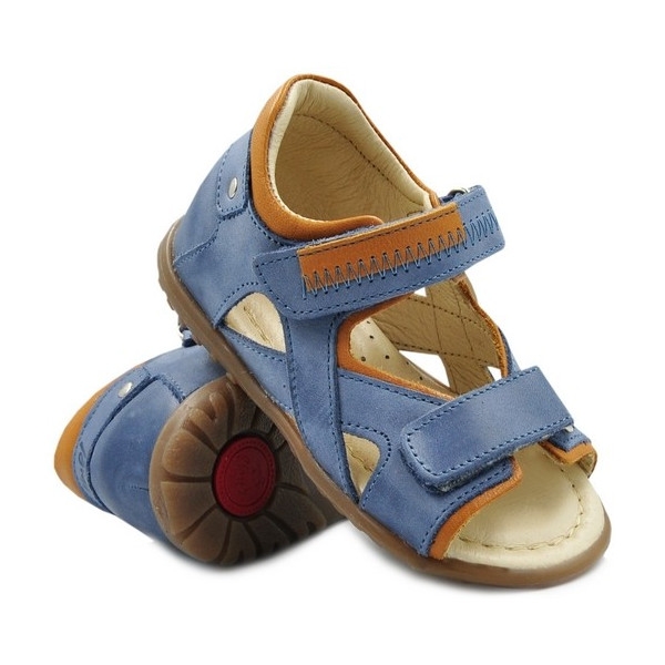 Sandały Emel 2086-22 Buty dla Chłopca z wygodnym zapięcięm na Rzepy