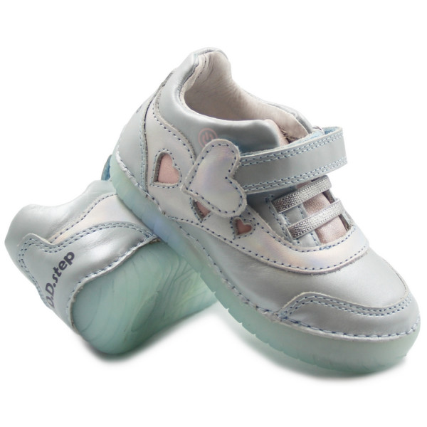 Buty Dla Dziewczynki Na Jesień Błękitne LED DD Step s050-374m Sky Blue