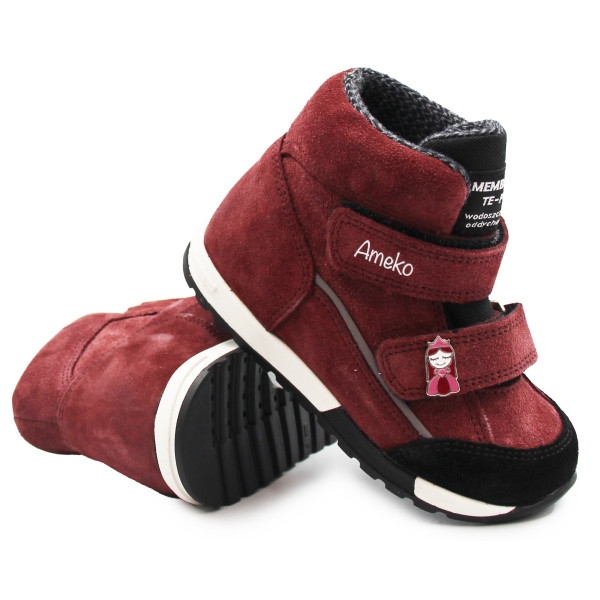 Buty dla dziewczynki jesień zima Ameko Lucky-Ruby z dodatkową wkładką termoizolacyjną