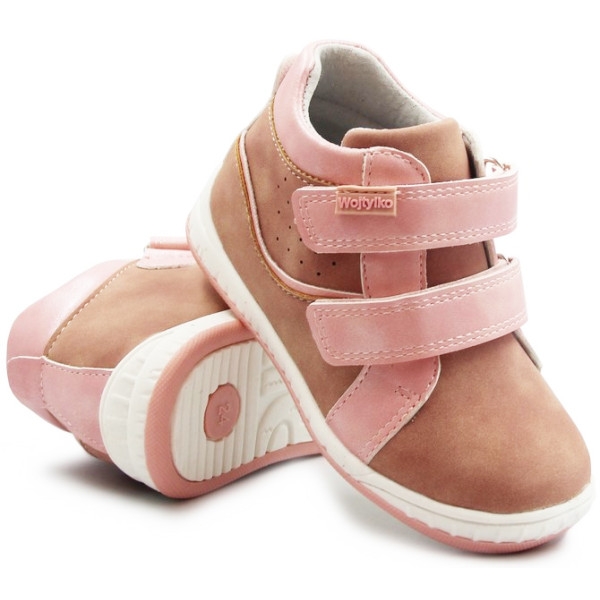 Wiosenne buty dla dziewczynki róż Wojtyłko 1t23701