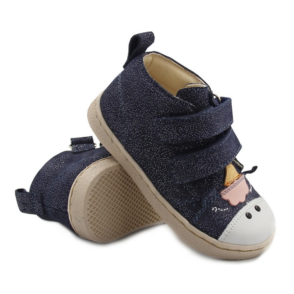 Buty na jesień z jednorożcem brokatowe dla dziewczynki Mido 20-49