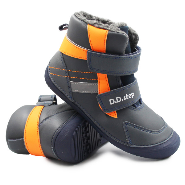 Buty Na Zimę Dla Chłopca Ocieplane Barefoot DD STEP W063-42254AL